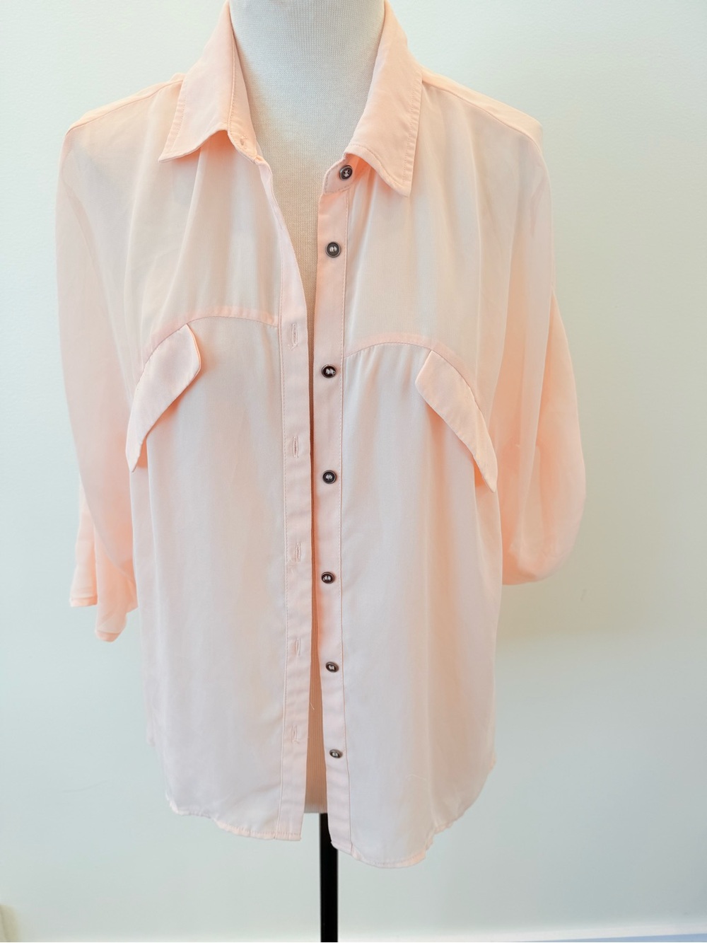 Light Button-Front Women’s Blouse